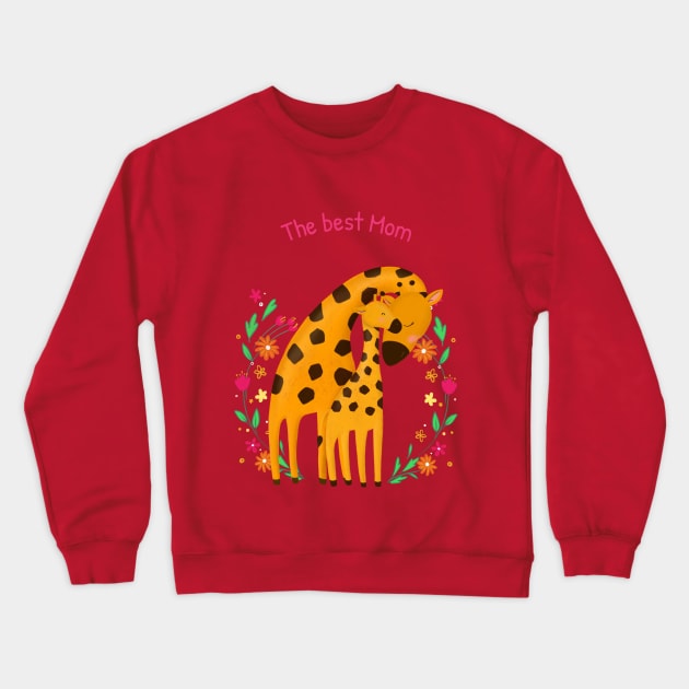 The Best Mom Crewneck Sweatshirt by Socalthrills